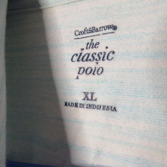 Croft & Barrow blue "The Classic Polo" - Picture 3 of 3